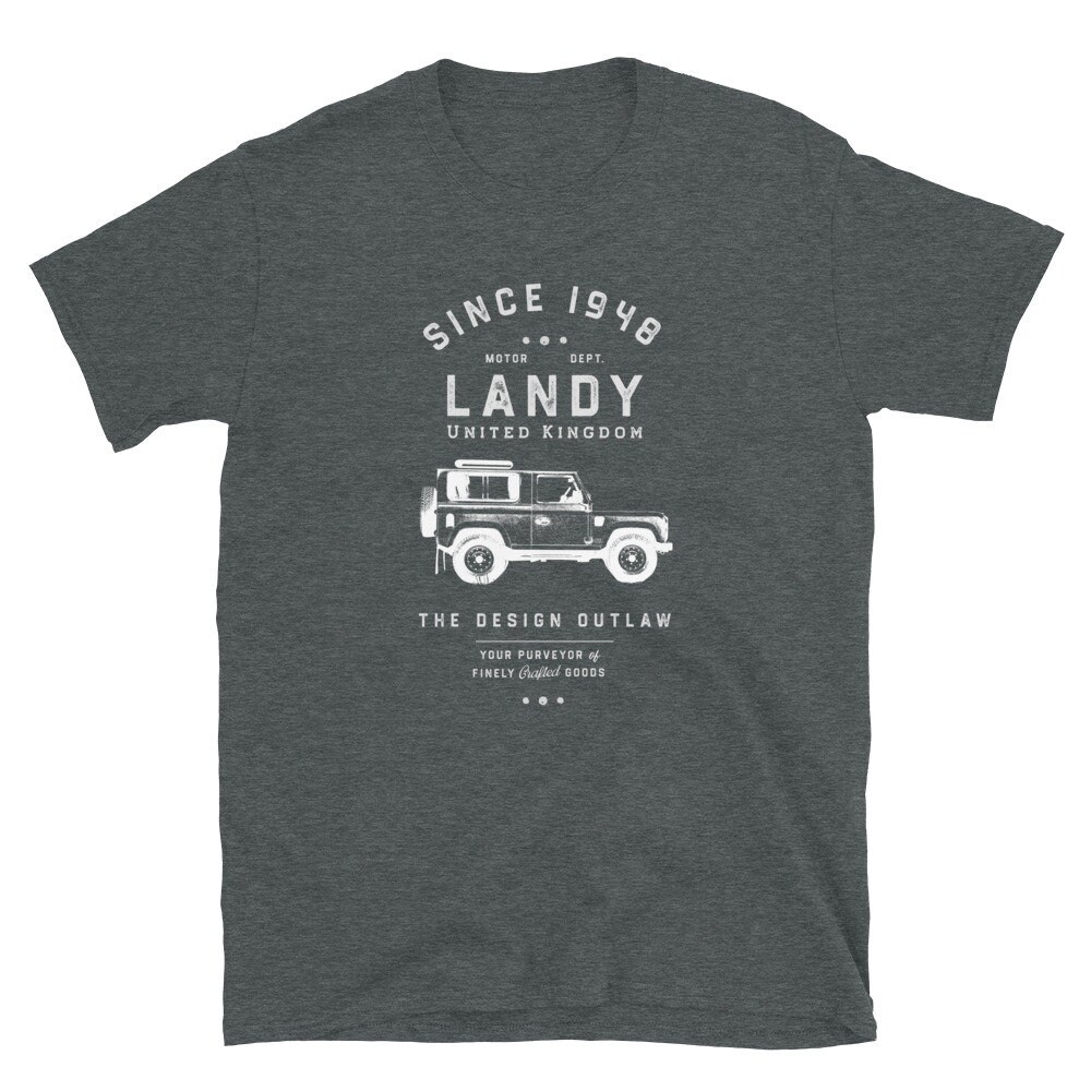 T-shirt FATFACE Vintage Marron Homme - Motif Land Rover, Coton, Taille M, Occasion En Très Bon état