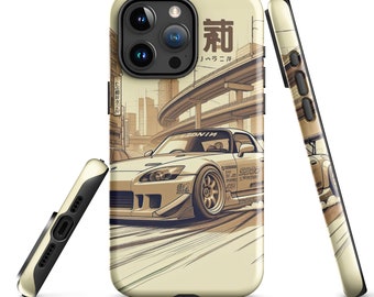 S2000 Anime Phone Case for iPhone Tough Case Skin Manga Cyberpunk Style JDM S2000 Turbo Phonecase Accessory Gift