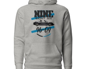 NINE EIGHT SIX Hoodie Kleidung 986 Unisex Kapuzen-Sweatshirt Sportwagen Geburtstagsgeschenk Bekleidung