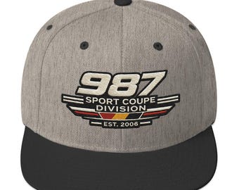 987 Snapback Hat: Coupe German Car Clothing Gift Cap