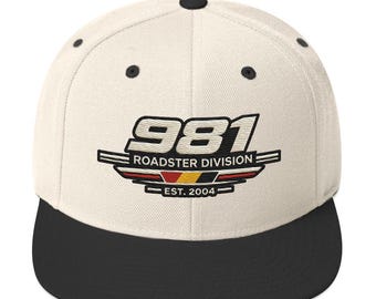981 Snapback Hat: Roadster German Classic Car Cap Gift