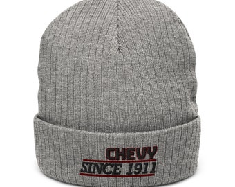 Chevy Strickmütze gerippt: Amerikanisches Oldtimer Geschenk