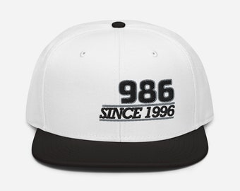 986 Snapback Hat: Klassische High-Profile-Baseballmütze