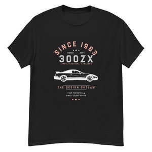 T-shirt classica 300ZX Retro JDM Sports Car Tee Vintage Z-Car Appassionato di auto Fan unico in morbido cotone Regalo perfetto per gli amanti dell'auto