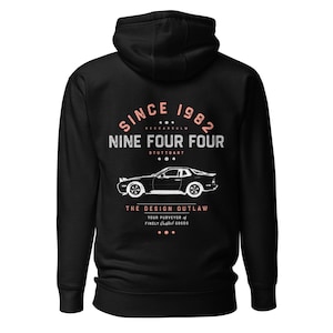 Felpa con cappuccio vintage NINE FOUR FOUR Felpa con cappuccio vintage classica con auto tedesca Abbigliamento regalo per lui Uomo Donna Maglietta