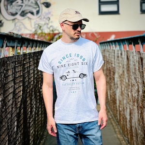 Camiseta vintage 986: camiseta clásica de coche deportivo alemán