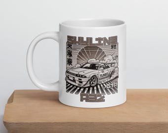 Skyline R32 GTR Coffee Mug: Japanese JDM Car Art