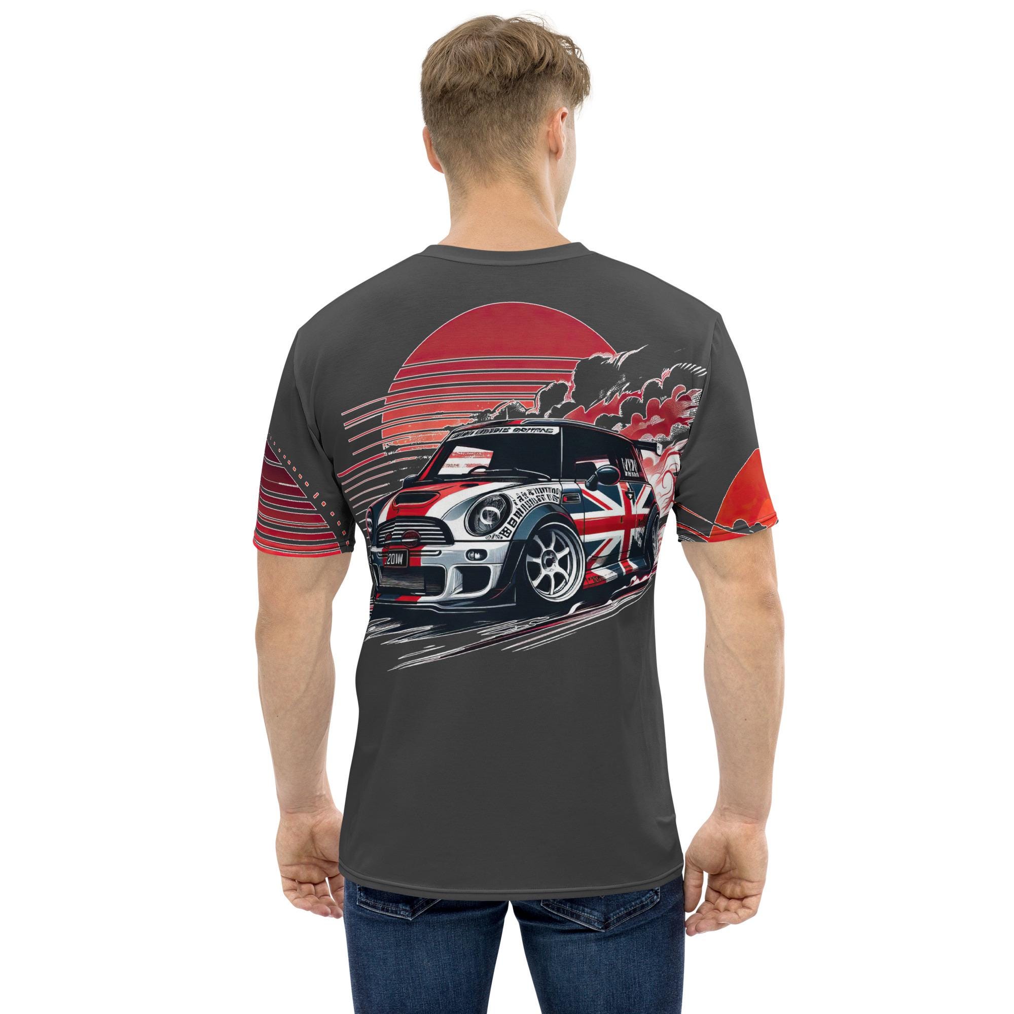 Mini Cooper Logo Embroidered Premium T-Shirt – 100% Cotton, Crew Neck, Men's