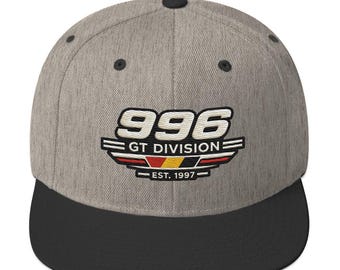 996 Snapback Hat: Classic German Sports Car Nine Eleven Gift Clothing