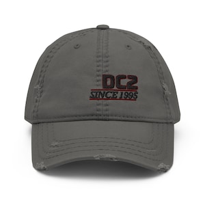 DC2 Baseball Cap: Vintage Racing Distressed Dad Hat