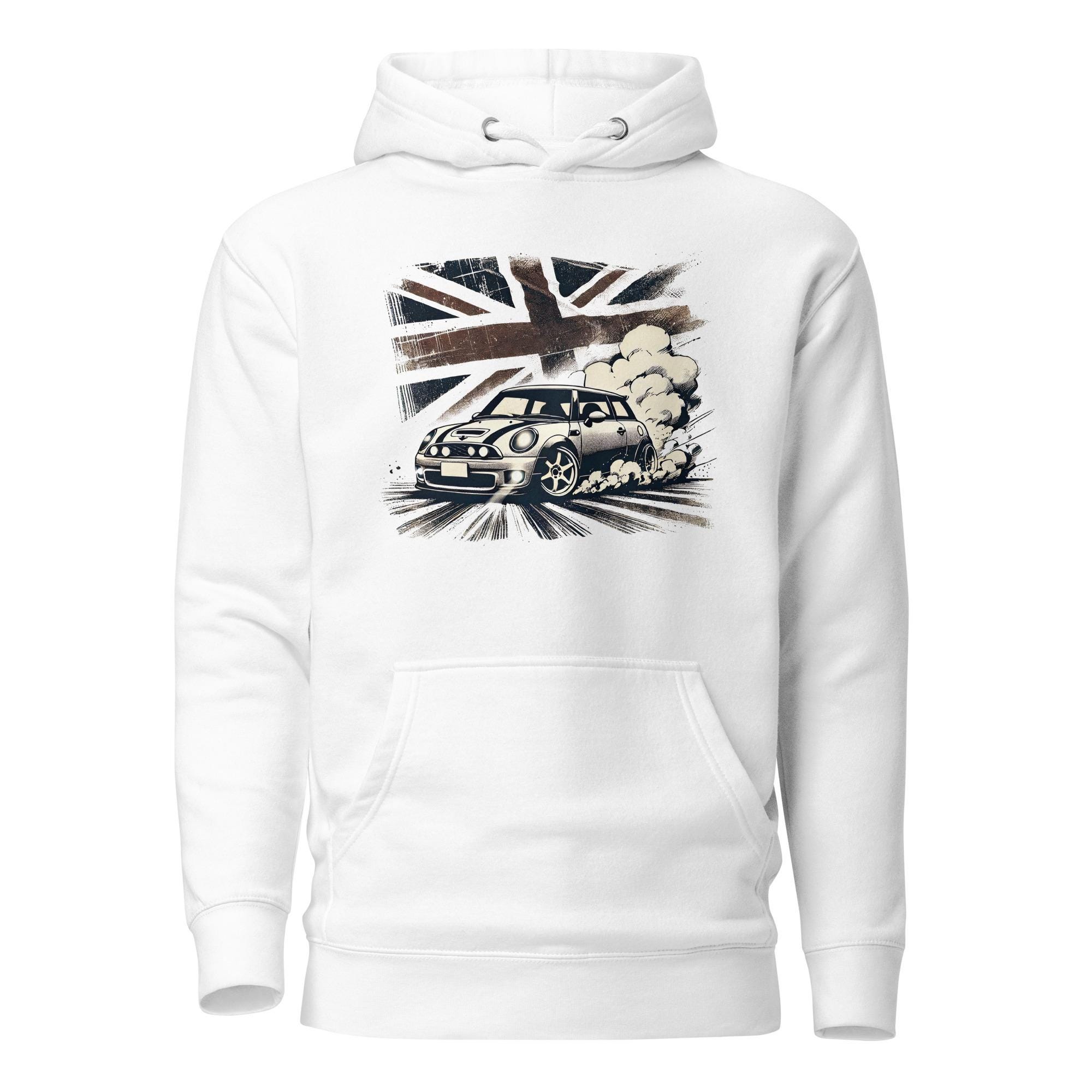 Mini Cooper Hoodie: Graphic British Car Art, Cozy Cotton Blend