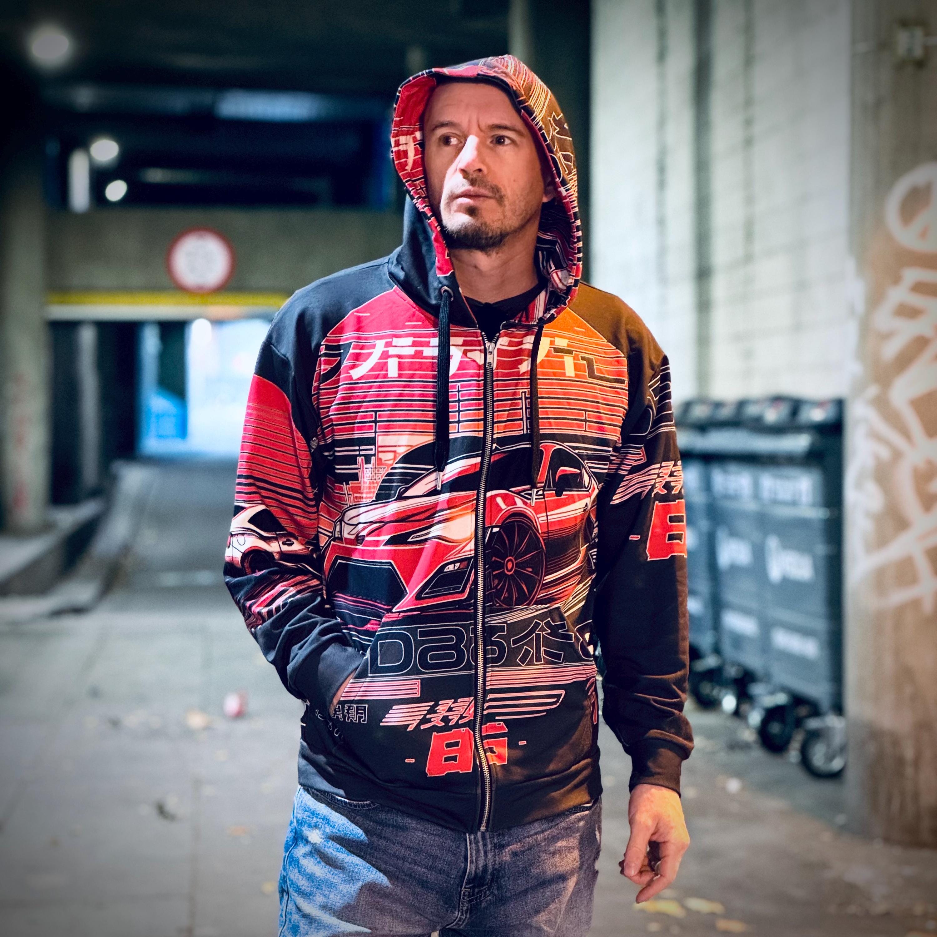 GT86 JDM Zip Hoodie: Japanese Car Graphic Art, All Over Print - Etsy