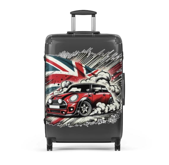 Mini Cooper Hardshell Suitcase: Classic British Car Travel Luggage