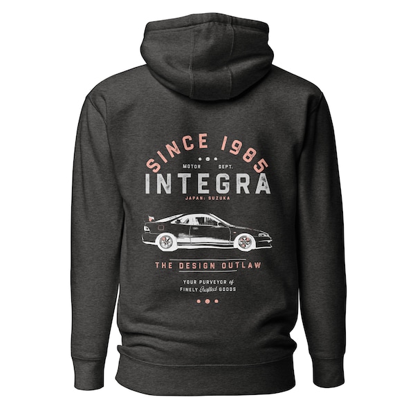 Integra Hoodie Type R Acura  DC1 DC2 DC4 JDM Enthusiast Vintage Japanese Sports Car Clothing Apparel Unique Gift for Car Lovers