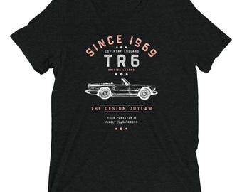 Vintage TR6 British Car TriBlend T-Shirt