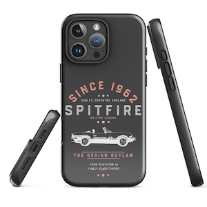 Spitfire iPhone Case: Classic British Car Tough Phone Cover