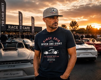 718 Snapback Hat: Classic German Sports Car Gift Cap