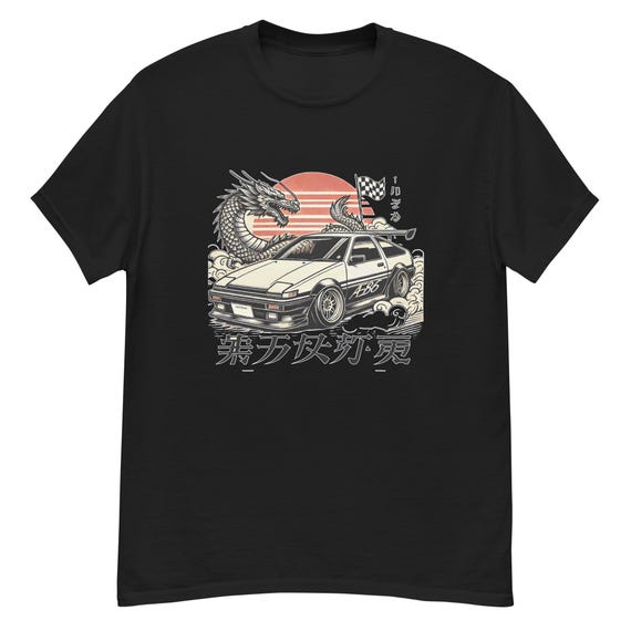 AE86 Dragon T-shirt: JDM Car Graphic Tee - Etsy