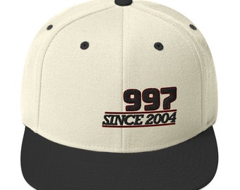 997 Snapback Hat: Embroidered Sports Car Cap