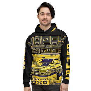 Subie JDM Hoodie Newage Grunge Cyberpunk Clothing Hooded Sweatshirt Classic Japanese All Over Print Clothing Accessory