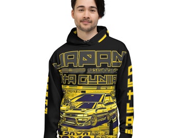 Subie JDM Hoodie Newage Grunge Cyberpunk Clothing Hooded Sweatshirt Classic Japanese All Over Print Clothing Accessory