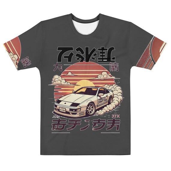 300zx T-shirt: Men's JDM Car Graphic Art All Over Print Tee - Etsy
