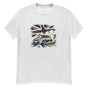 Mini Cooper T-Shirt - Graphic Art Style - Men Women Streetwear Tee - British Car Birthday Gift for Him Her