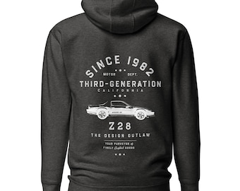 Camaro Z28 Hoodie: Third Generation American Classic Car Apparel