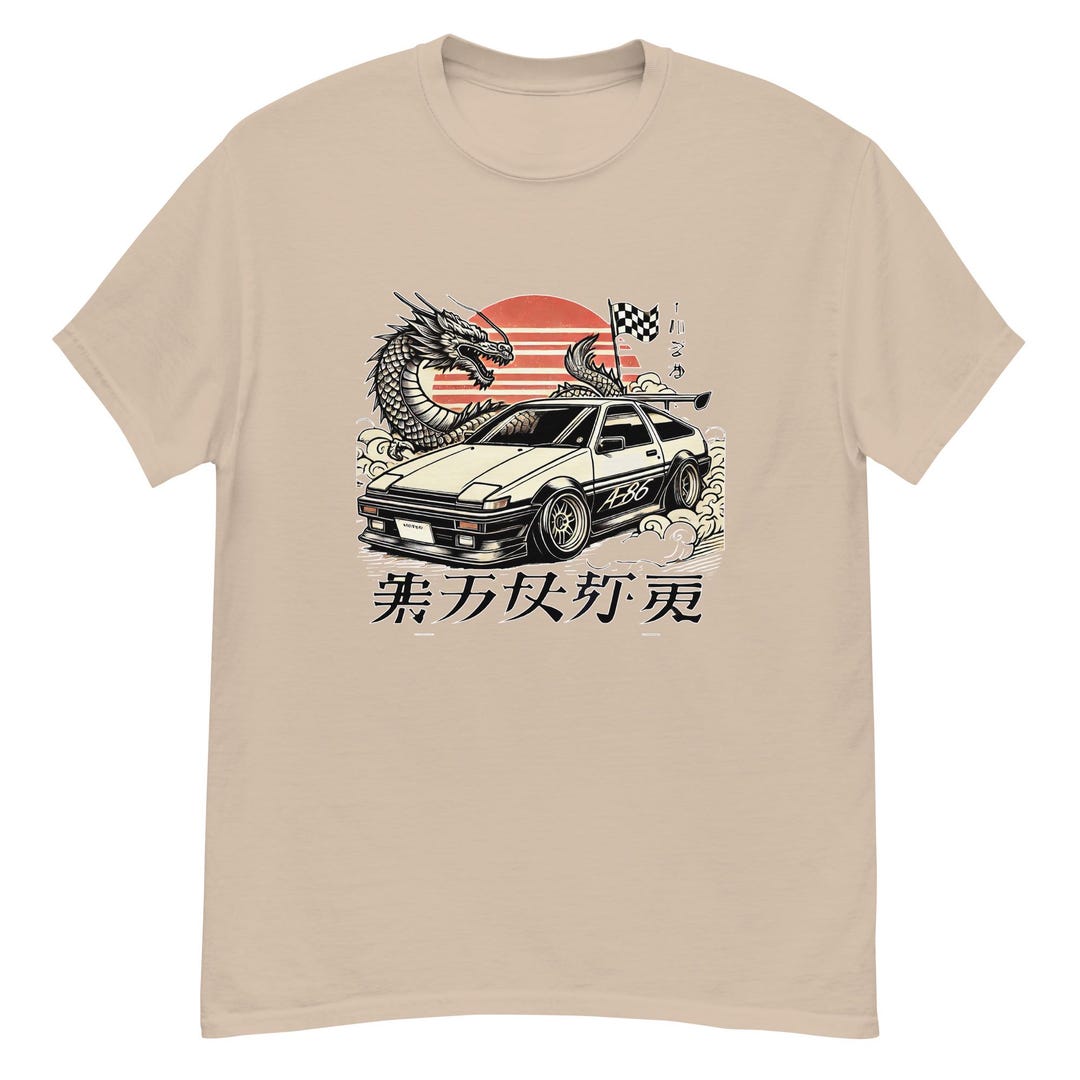 トヨタAE86レビン2doorTシャツ AE86 Dragon T-shirt: JDM Car Graphic Tee - Etsy