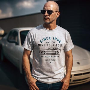 944 Vintage T-Shirt – Classic Car Shirt for Men – Turbo Tee Car Gift – Retro Auto Enthusiast Apparel -  Birthday Gifts for Him Her