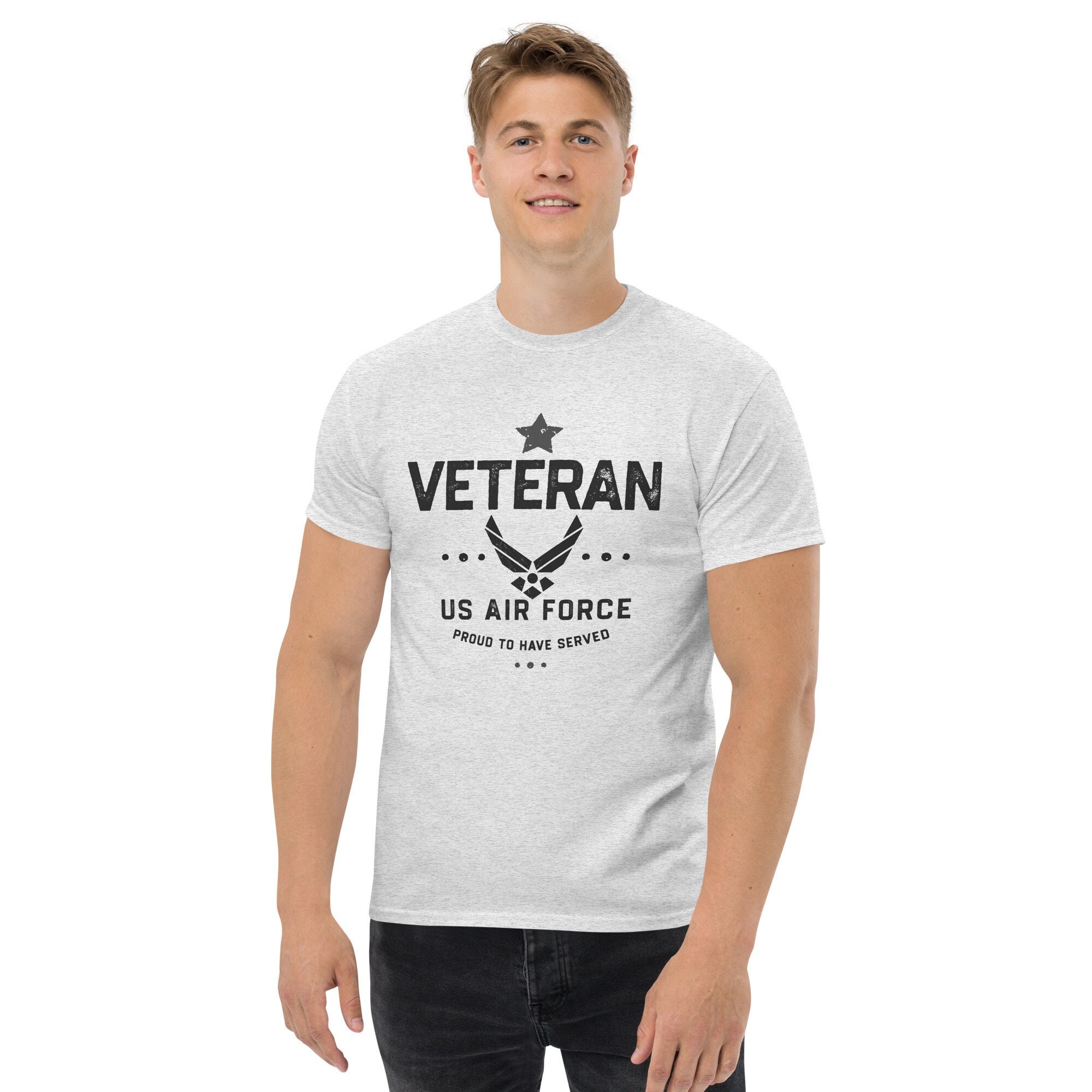 アメリカ空軍退役軍人Tシャツ：「奉仕できたことを誇りに思う