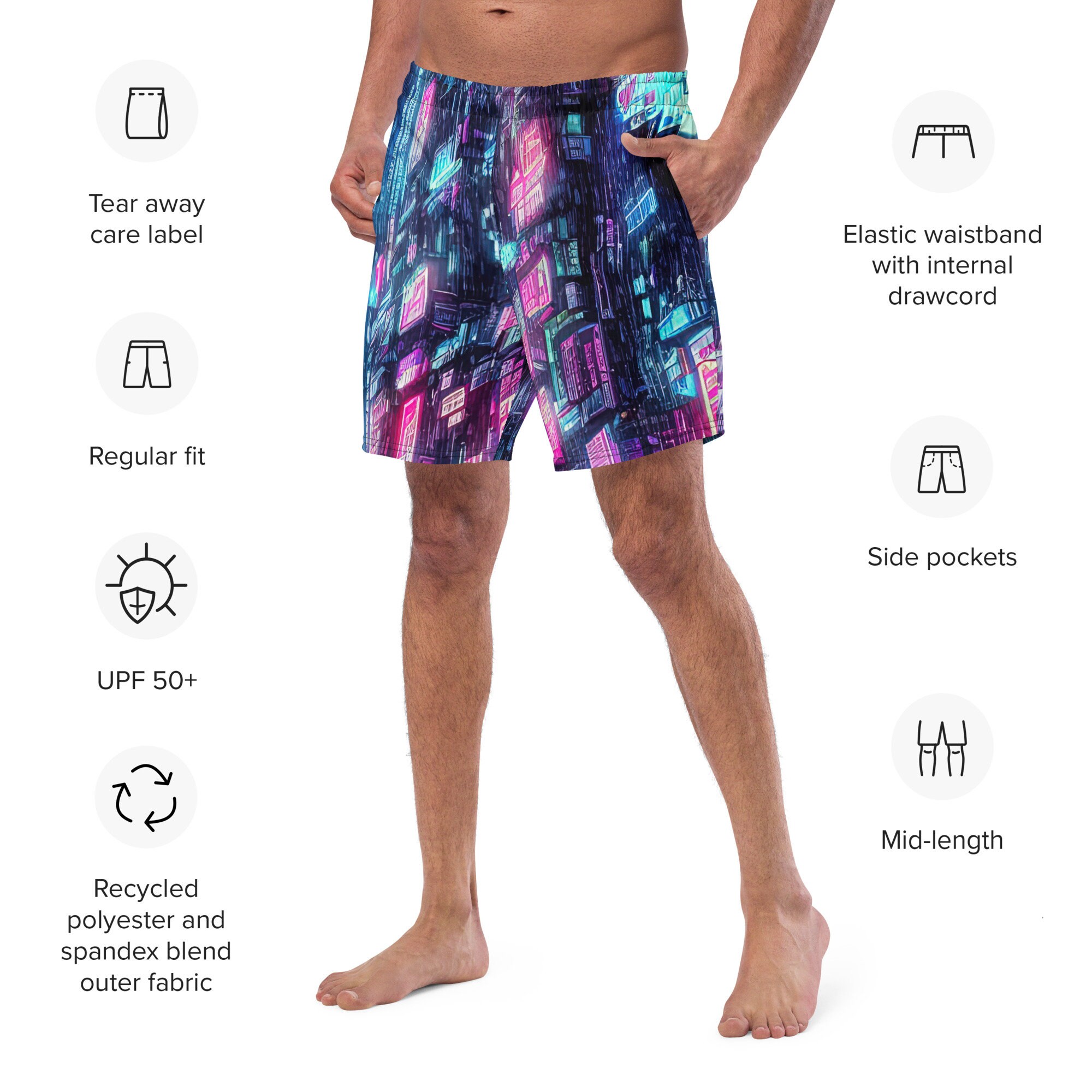 Cyberpunk Viking - Unisex Athletic Shorts