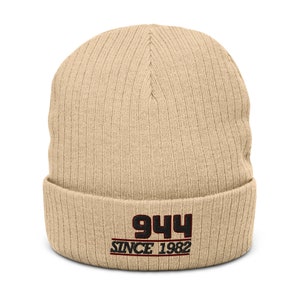 NINE FOUR FOUR Beanie - Classic German Car Ribbed Knit Beanie - Clothing Birthday Car Gift for Him her