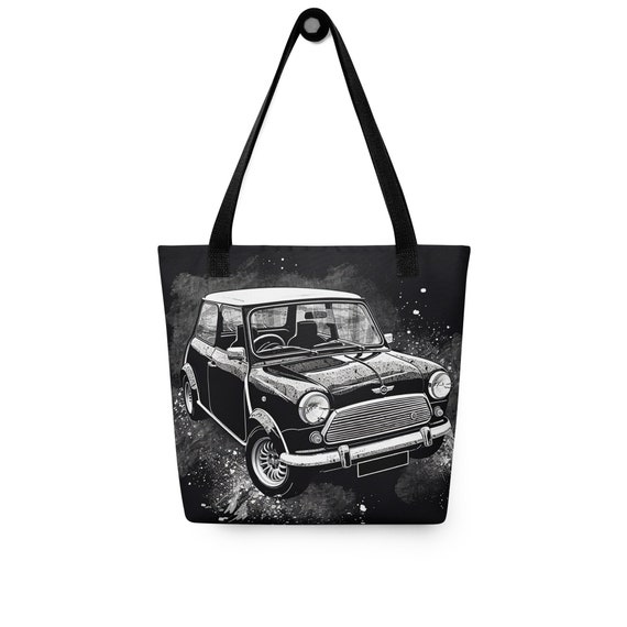 Classic Mini Cooper Tote Bag Mini Cooper Car Grocery Bag Birthday Mini Car Gifts Shoulder Bag Rover Mini Austin Mini Etsy