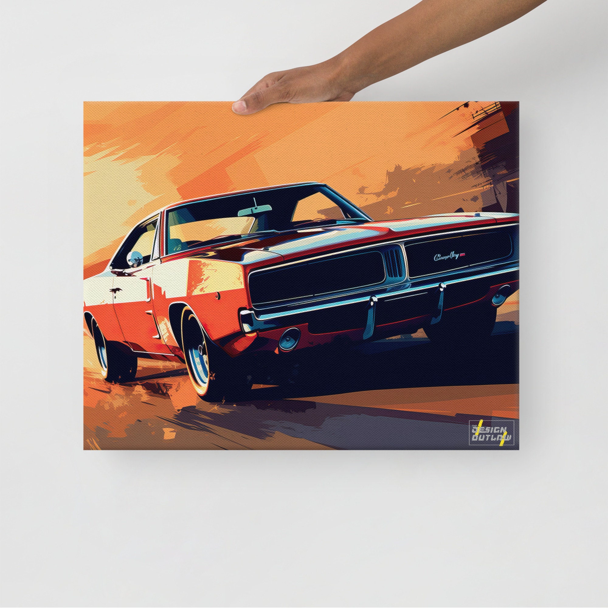 1969 Dodge Charger Canvas Print: Classic US Car Wall Art - Etsy