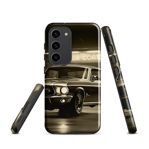 Mustang 67 Samsung Phone Case Classic American Car Tough Phone Case Muscle Car Gift for Him Accessory Birthday Gifts Phonecase Galaxy