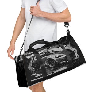 MX5 Graphic Duffle Bag: Miata Car Sports Gym Bag