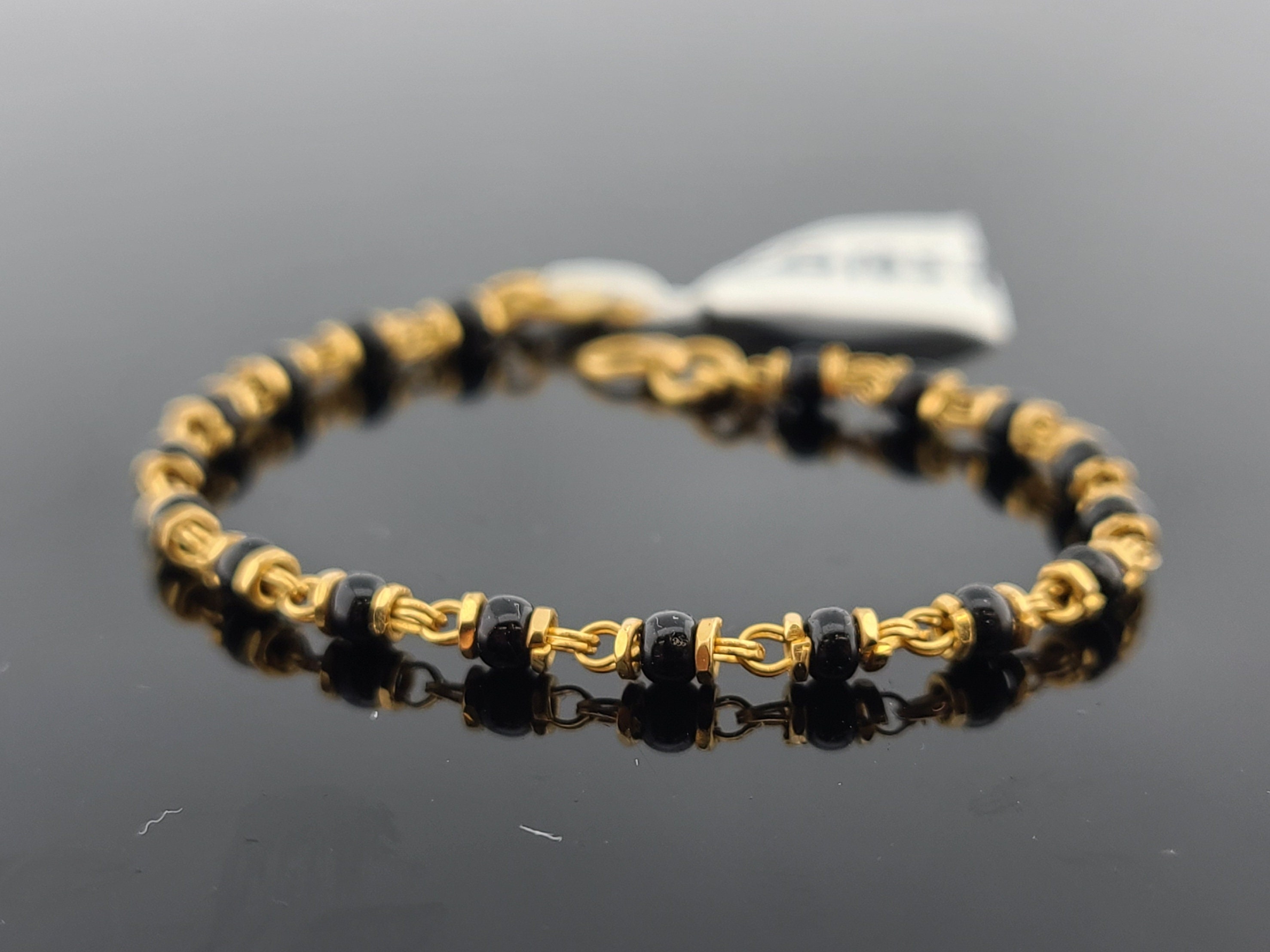 22K Solid Gold Black Beads Bracelet CB1857 Etsy 22k-solid-gold-black-beads-bracelet-cb1857-etsy
