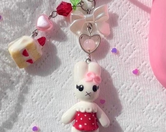 Miffy Handmade Keychain | Polymer Clay Bag Charm | Gift For Her