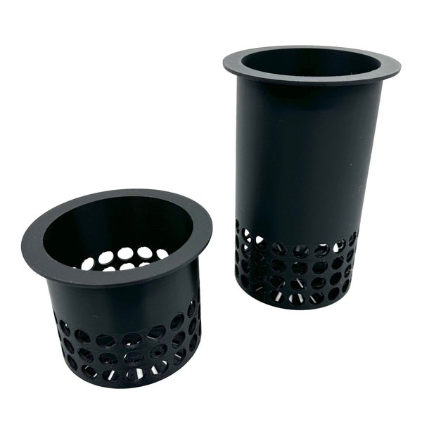 Filter Media Cup For Aquariums and Sumps / 4” diameter / 3" and 6” Height Options