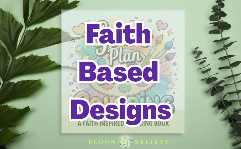 Páginas para colorear cristianas (PLR), paquete de libros para colorear sobre la fe editables en Canva imagen 8