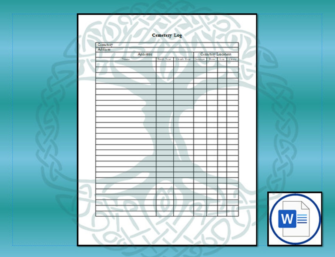 LDS Family History Documents Bundle Etsy