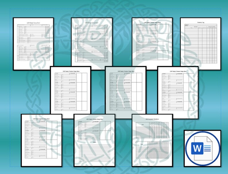 LDS Family History Documents Bundle - Etsy
