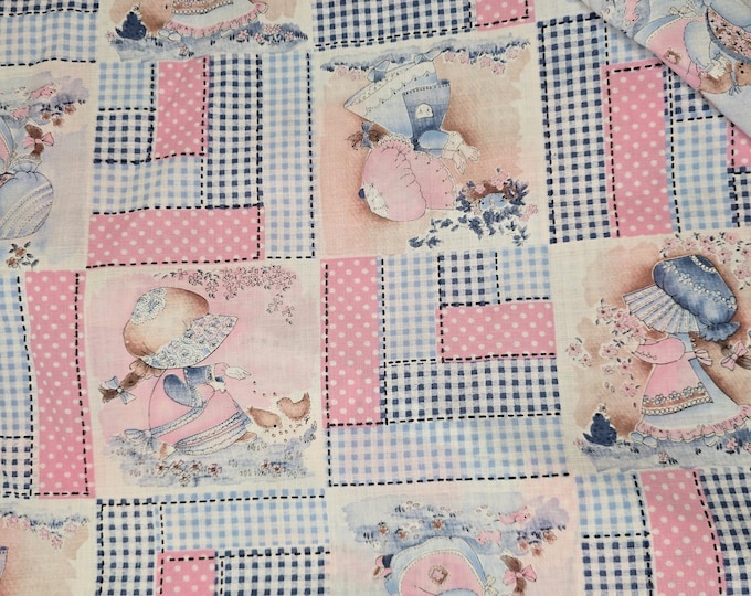 Vintage Sunbonnet Sue Holly Hobby Cheater Square Fabric - Etsy