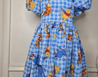 winnie the pooh denim dress Vintage Disney Store Jumper | & Piglet Winnie the Pooh Picnic Dress