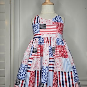Patriotic Patchwork Dress - Etsy