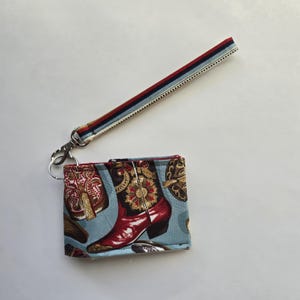 western/cowgirl boots handmade wristlet card holder wallets