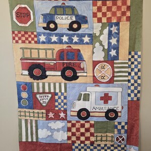 Susan winget serve and protect patch fabric panel *flawed*