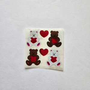 Sandylion vintage foil bear stickers