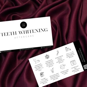 Blanchiment des dents | Cartes de suivi pour le blanchiment des dents | Cartes de soins pour le blanchiment des dents | Soins de blanchiment des dents | Cartes de suivi pour le blanchiment des dents